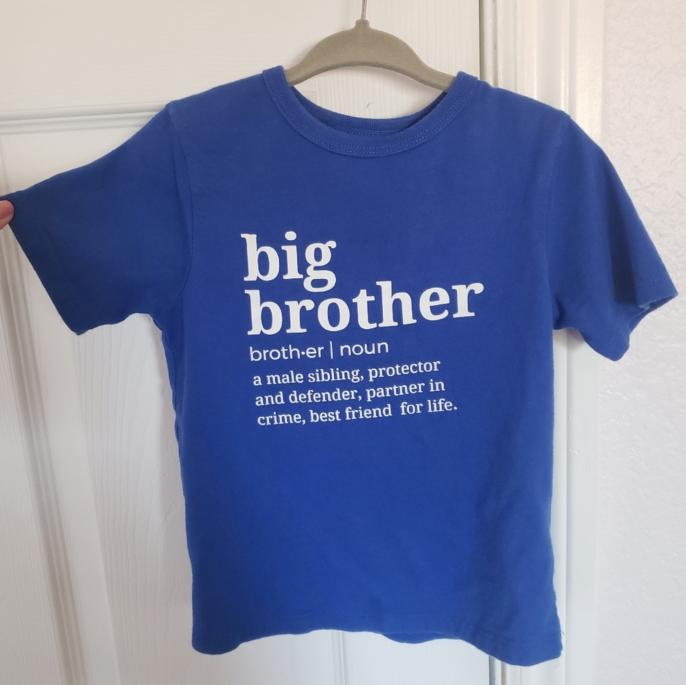 3t Children's Place Blue Big Brother Custom Made Shirt